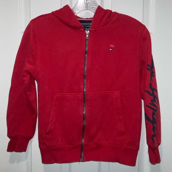 Tommy Hilfiger Other - Unisex Tommy Hilfiger Red Full Zip Sweatshirt S (8/10)